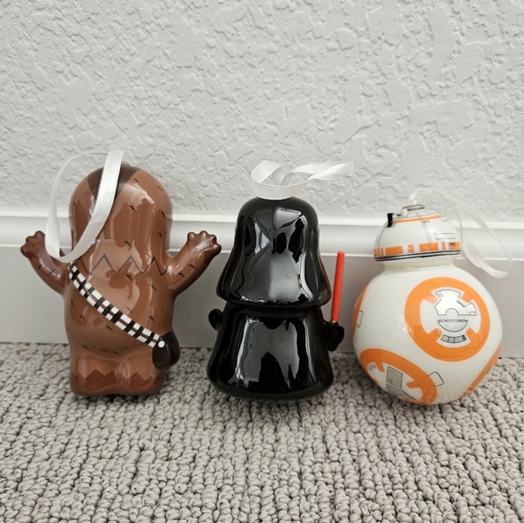 Star Wars RARE Darth Vader Hallmark Christmas Ornaments Set of 3 - Picture 2 of 5